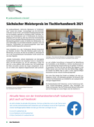 Sächsischer Meisterpreis im Tischlerhandwerk 2021